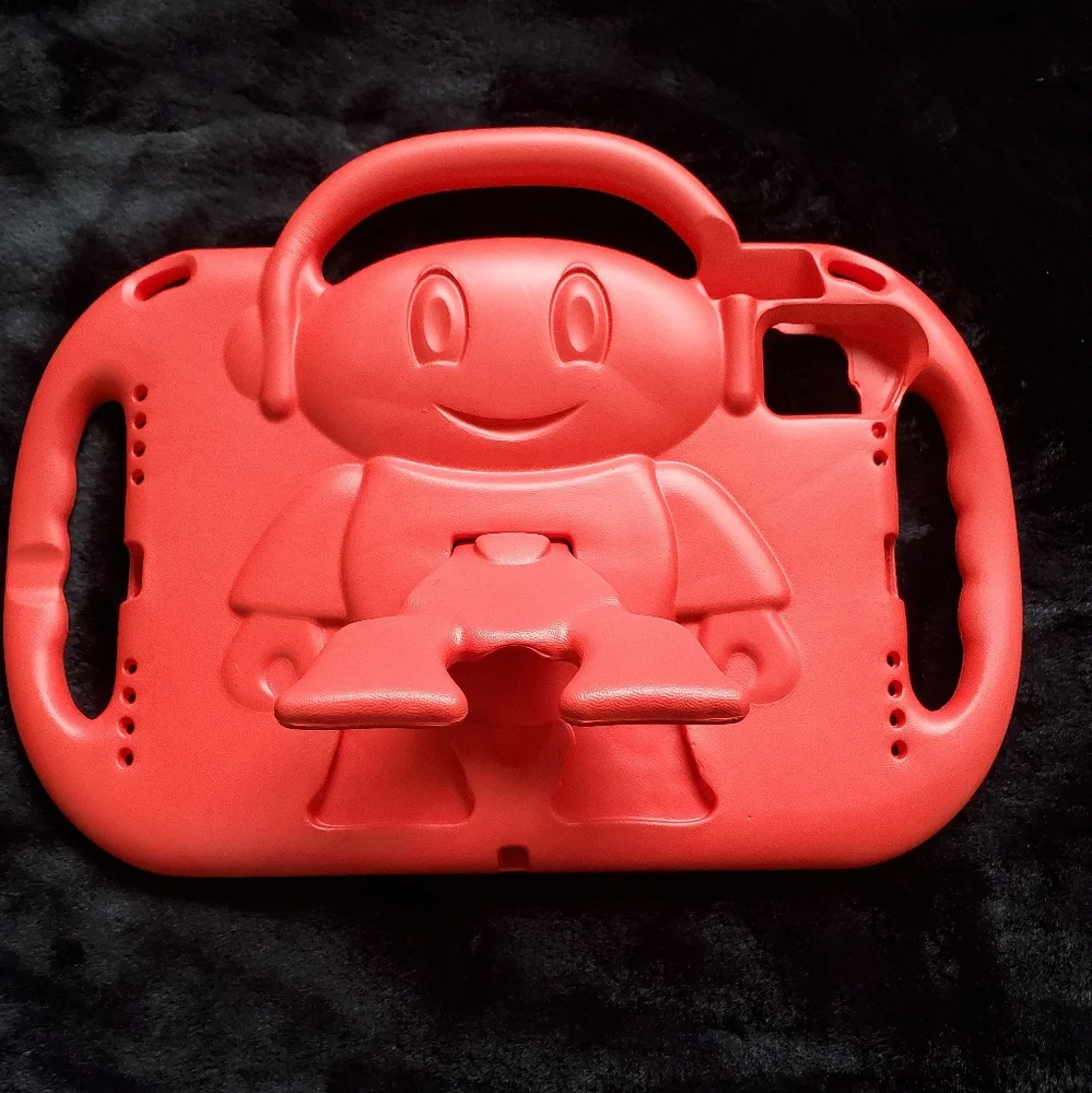 2/$25 Red Kids iPad Tablet Protector Case With Stand